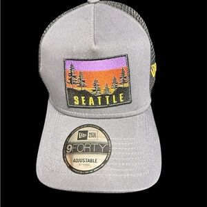 Unique Gray Seattle Mariners Cap with Sunset Patch
